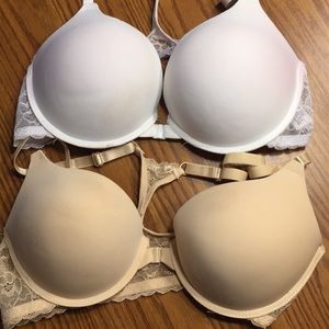 Two bras push-up padded
